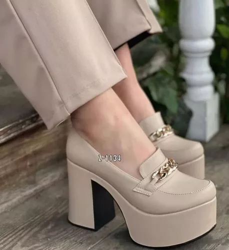 Zapatos Calzado De Mujer/ Taco Alto/calzado Peruano M201