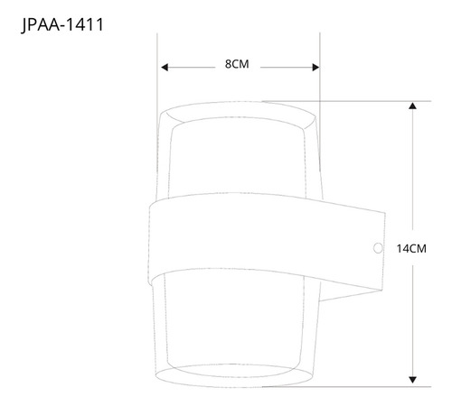 Jwj 3pcs 12w Tipo Cilíndrico Led Lámparas Deparedluz Cálidos