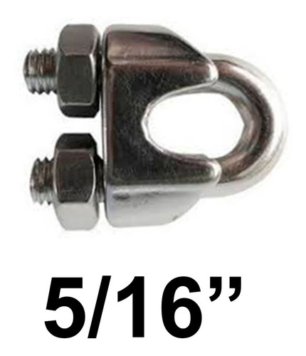 Perro 5/16 Para Guaya Kit De 4 Unidades