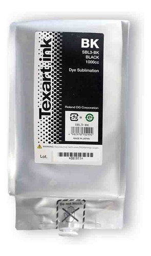 Tinta Para Sublimación Roland Texart Sbl3 - Rt-640 Tinta Negro