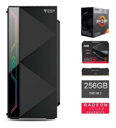 Computadora Amd Ryzen 3 3200g - Vega 8 - 5% Descuento