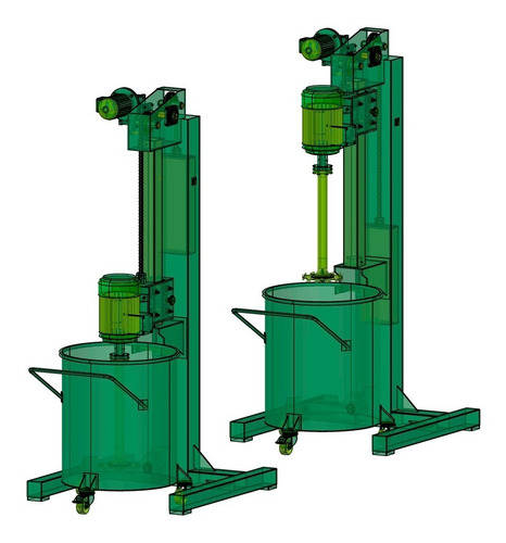 Mezclador Elevador. Solo Planos Para Manufactura.