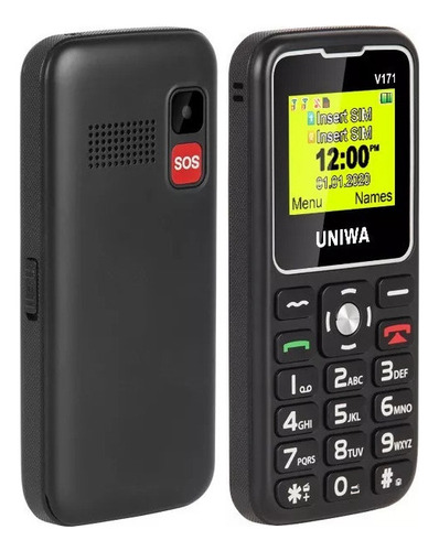Telefone Generic Elderly Machine Sem Fio 110v/220v - Cor Vermelho