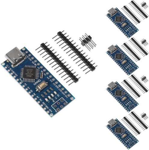 Aitrip 5 Piezas Para Placa Nano Sin Cable Usb, Conexión Tipo