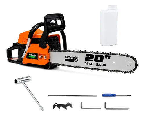 Motosierra A Nafta Lusqtoff 52cc 2.5hp Espada 50cm 2 Tiempos Naranja Claro