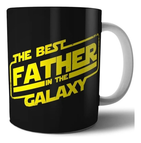 Caneca The Best Father In The Galaxy Porcelana