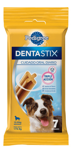 Snack Pedigree Dentastix Razas Medianas 7 Unidades 180gr.