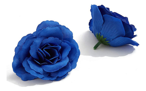 Cabezas De Rosas De Seda Artificiales, 50 Unidades Para Somb