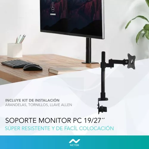 Soporte Vertical para pantalla de escritorio, soporte de 24-27