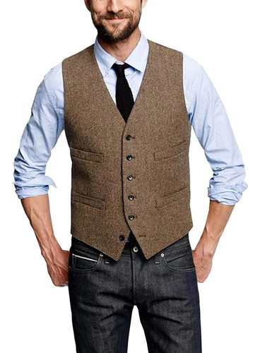 Chaleco De Lana Formal Para Hombre, Traje De Novio