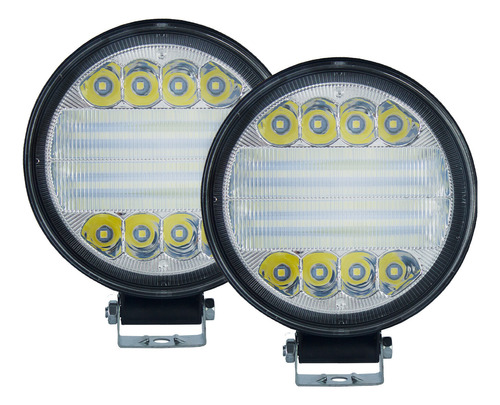 Par De Faros Luz Blanca 24 Leds Tunelight Auto/4x4/moto 96w