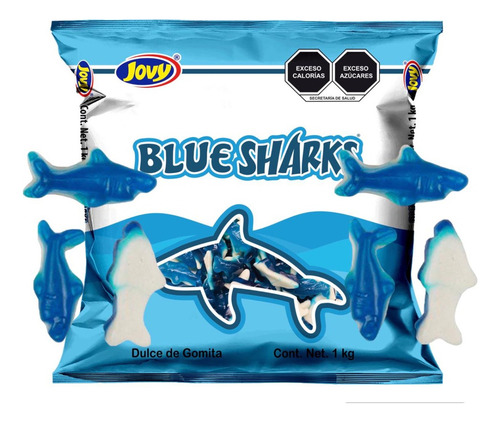 Gomitas Tiburón Mora Azul 2kg Jovy E