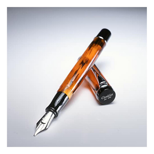 Conklin Duragraph Amber Fountain Pen, Med Nib (ck71342)