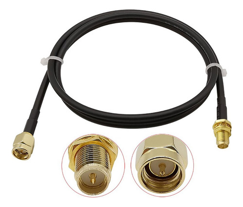 Cabo Coaxial Rgc58 Extensor 3 Metro Sma Macho X Rp-sma Femea