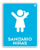 Comprar Señalamiento Sanitarios Baños Niñas Letrero 20x30