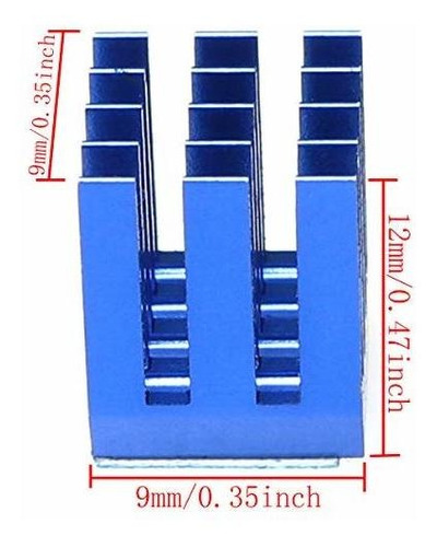 10 Unidad Disipador Calor Para Impresora 3d Aluminio