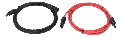 Cable Solar De 10 Awg, Conector Hembra De Extensión De 2 Pie