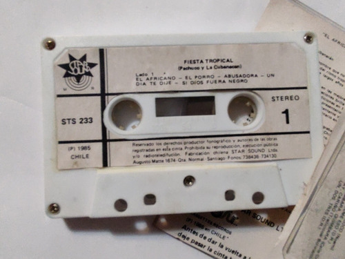 Cassette De Pachuco Y La Cubanacan Africano (#2138 (Usado)
