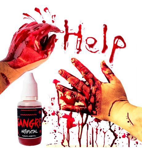 Sangre Artificial Falsa Maquillaje Body Painting Halloween
