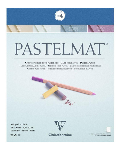 Papel Para Pastel Clairefontaine Pastelmat Nº4 24x30cm