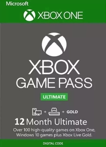 Imagem 1 de 1 de Game Pass Ultimate 12 Meses Código 25 Dígitos - Xbox One