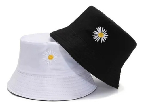 Imagem 1 de 5 de Chapéu Bucket Dupla Face Boné Balde Pescador Margarida Flor