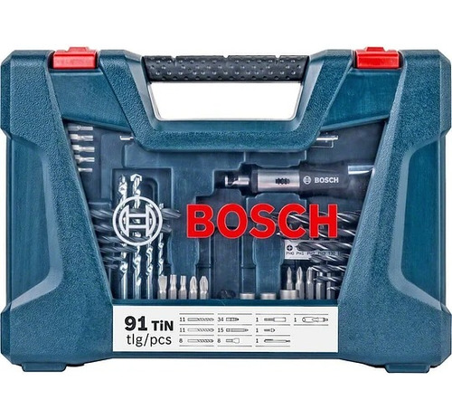 Set (92 Pcs) Brocas Puntas Llaves Atornillador Bosch 17402