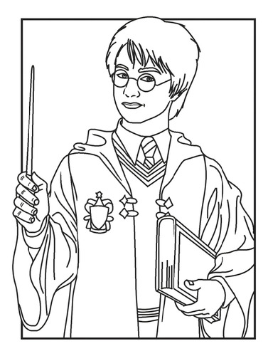 100 Dibujos Para Pintar Y Colorear Harry Potter Folha