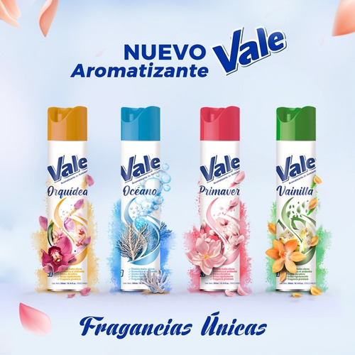 Imagen 2 de 5 de Aromatizante De Ambiente Vale Oceano 300ml