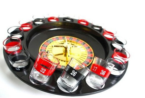 Juego Ruleta Shot De Tragos Diversion 16 Vasos Vidrio