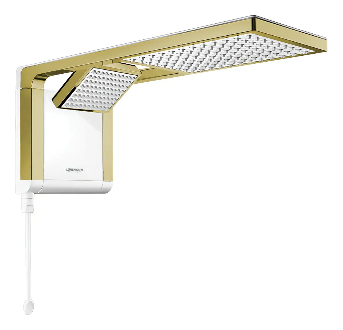Chuveiro Acqua Ultra 6800w Branco Matte Gold Lorenzetti