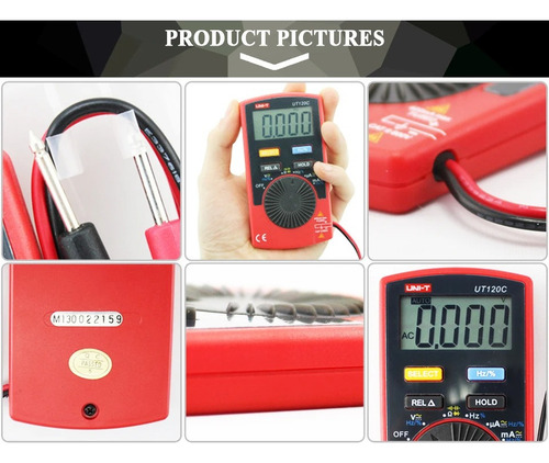 Multimetros Digitales De Bolsillo Uni-t Autorango Ut120c