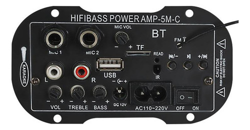 Digital De Audio Bluetooth Amplificador Placa Mini 12v 220v