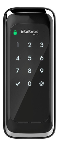 Fechadura Digital Sobrepor Fr101 Preto Intelbras Preto