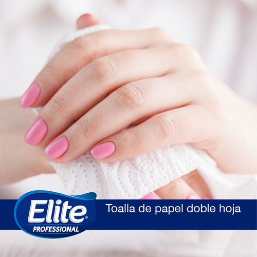 Imagen 5 de 6 de 2 Rollos De Toalla Doble Hoja Elite Professional De 200 Mts