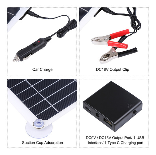 Kit De Paneles Solares C 20w D 10/20/30/40/50a Panel Control