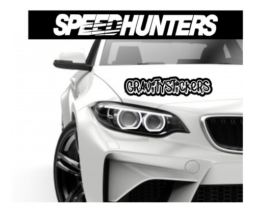 Vinilo Speed Hunters Negro Franja Calcomanía Sticker Auto