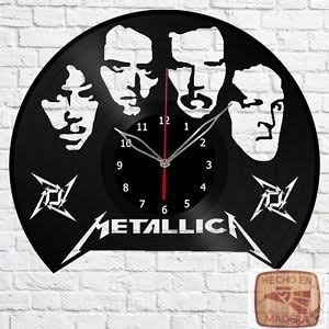 Reloj Corte Laser 0369 Metallica Rostros De Los Integrantes