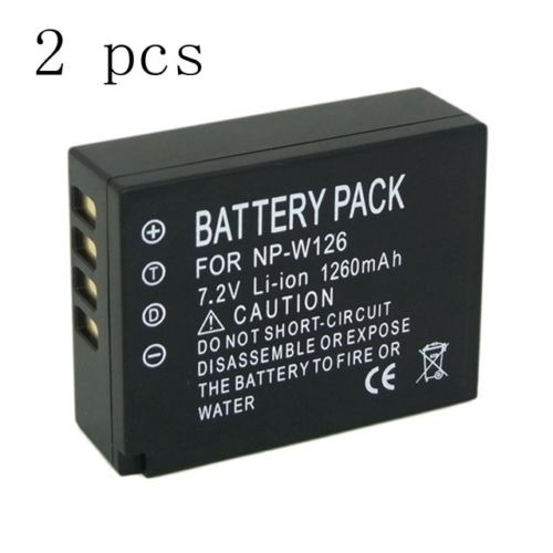 2 Paquete Decodificado Np-w126 Batería Para Fujifilm X-pro1 