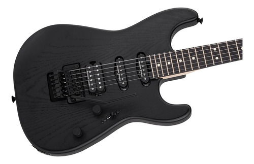 Guitarra Electrica Charvel Promod Style 1 Hss Fr E Sassafras Color Negro Material Del Diapasón Ébano Orientación De La Mano Diestro