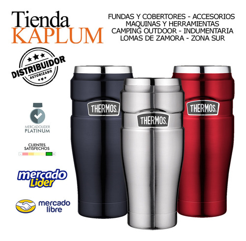 Thermos Classic Termo Con Pico Vertedor Y Manija 1,3l Acero Blanco