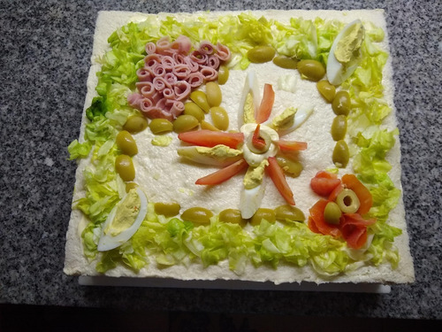 Imagen 3 de 7 de Torta Salada Numeros O Letras Mataderos