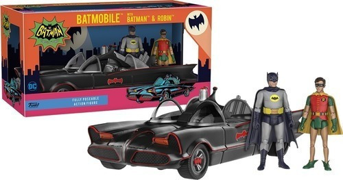 Batimovil Funko De 1966 Con Figuras De Acción Batman Y Robin