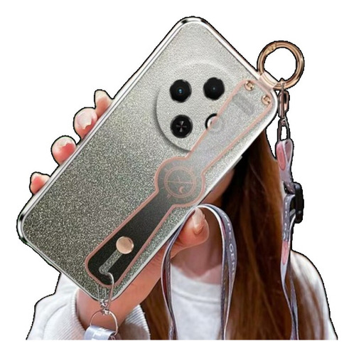 Ay Funda Para Tecno Spark 30c Polvo Flash De Pulsera