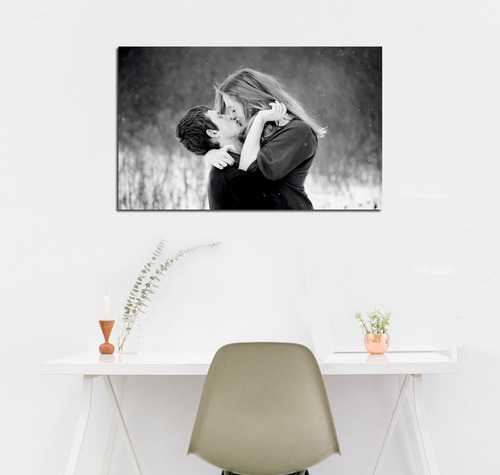 Cuadro 20x30cm Foto Pareja Personalizado Amor San Valentin