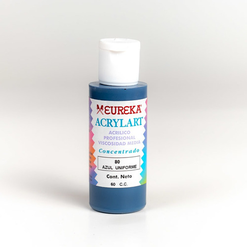 Eureka Acrylart 60 Cc Azul Uniforme