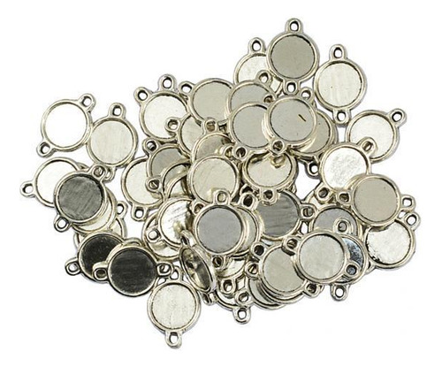 4 Colgantes Bases De Espacios En Cabujones Joyas Diamentes