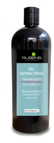 Gel Antibacterial Humectante Rusens 1 Litro 70% Alcohol Fragancia Cherry blossom