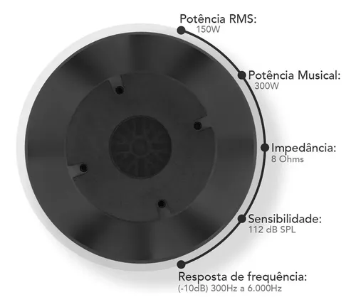 Driver Taramps Sfd 4300 Fenólico Corneta 150 Watts Rms 8 Oh 300 W