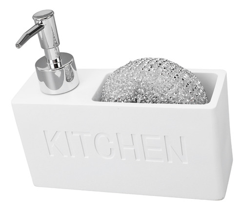 Dispensador De Jabón De Cocina, Esponja De Acero, Bomba, Bom